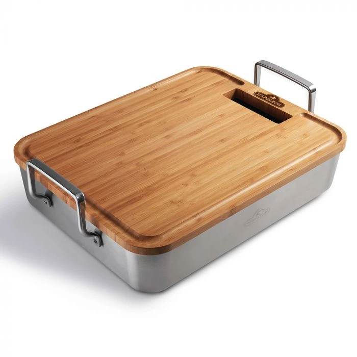 Napoleon Grills 56033 Premium Stainless Steel Roasting Pan With Bamboo Cutting Board(Napoleon Grills 56033 Premium Stainless Steel Roasting Pan With Bamboo Cutting Board) 1 Napoleon Grills 56033 Premium Stainless Steel Roasting Pan With Bamboo Cutting Board(Napoleon Grills 56033 Premium Stainless Steel Roasting Pan With Bamboo Cutting Board)