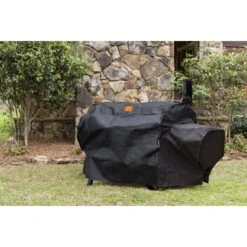 Oklahoma Joe's® 5288404P04 Longhorn Reverse Flow Offset Smoker Cover(Oklahoma Joes® 5288404p04 Longhorn Revere Flow Offset Smoker Cover) -Barbecue Supplies Store OKJ 5288404P04 02