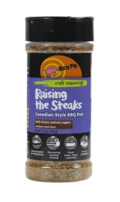 Raising The Steaks Montreal-Style Seasoning By Dizzy Pig 8 Oz(Cow Lick Spicy Beef Rub By Dizzy Pig 8 Oz Copy)