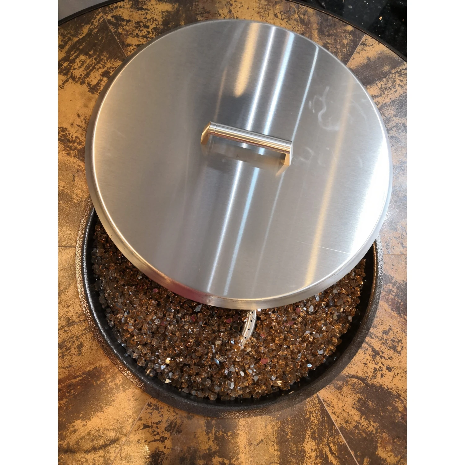 Replacement Firepit Stainless Steel Burner Cover With Brushed Finish, Round, 19-inch(Replacement Firepit Stainless Steel Burner Cover With Brushed Finish Round 19 Inch) 2 Replacement Firepit Stainless Steel Burner Cover With Brushed Finish, Round, 19-inch(Replacement Firepit Stainless Steel Burner Cover With Brushed Finish Round 19 Inch) - Image 2