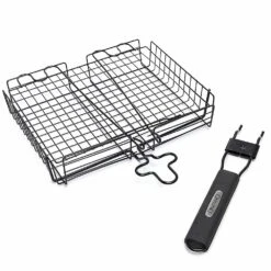 GrillPro 24876 Deluxe Non-Stick Broiler Basket With Detachable Handle(Grillpro 24876 Deluxe Non Stick Broiler Basket With Detachable Handle)