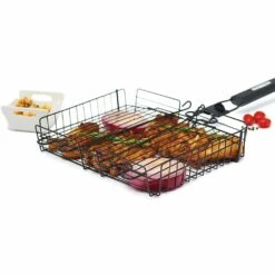 GrillPro 24876 Deluxe Non-Stick Broiler Basket With Detachable Handle(Grillpro 24876 Deluxe Non Stick Broiler Basket With Detachable Handle) -Barbecue Supplies Store gp 24876 06