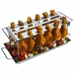 GrillPro 41552 Stainless Grill Wing Rack(Grillpro 41552 Stainless Grill Wing Rack)