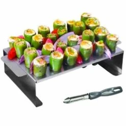 GrillPro 41555 Stainless Pepper Roasting Rack(Grillpro 41555 Stainless Pepper Roasting Rack) -Barbecue Supplies Store gp 41555 03