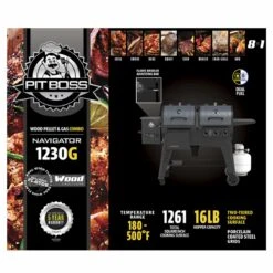 Pit Boss Navigator 1230G Pellet/Gas Combo Grill(Pit Boss Navigator 1230g Pellet Gas Combo Grill) 19 Pit Boss Navigator 1230G Pellet/Gas Combo Grill(Pit Boss Navigator 1230g Pellet Gas Combo Grill) -Barbecue Supplies Store pit boss 1230G 0001 09